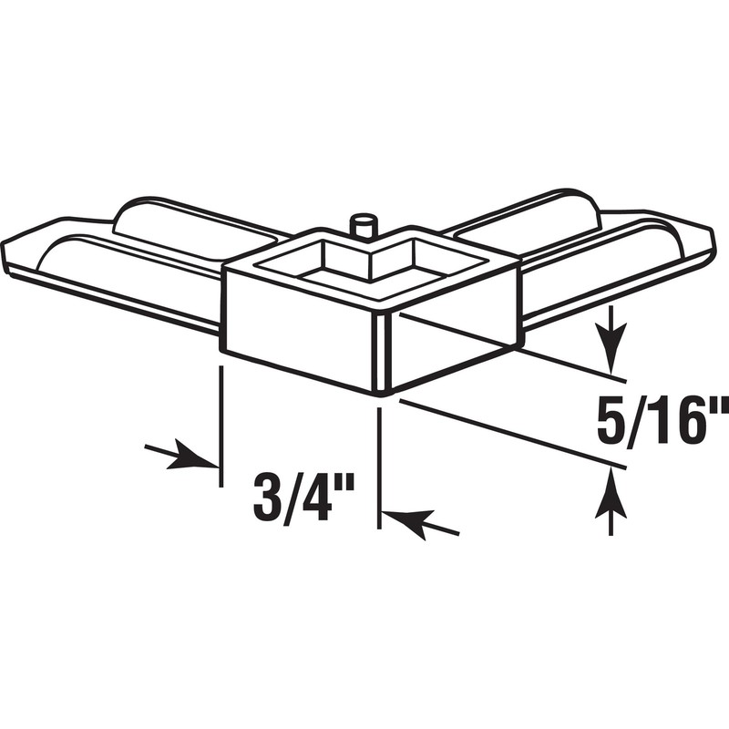 Prime-Line MP7729-50 Screen Frame Corner, 5/16 In. in. x 3/4 in., White gallery