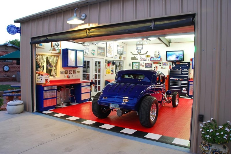 Garage Floor Transition Edge, Interlocking Modular Garage Floor Edging Compat... gallery