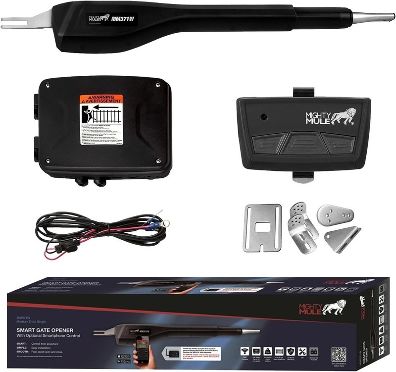 MM371W Automatic Gate Opener, Smart and Solar Ready, Includes Gate Opener Rem... gallery