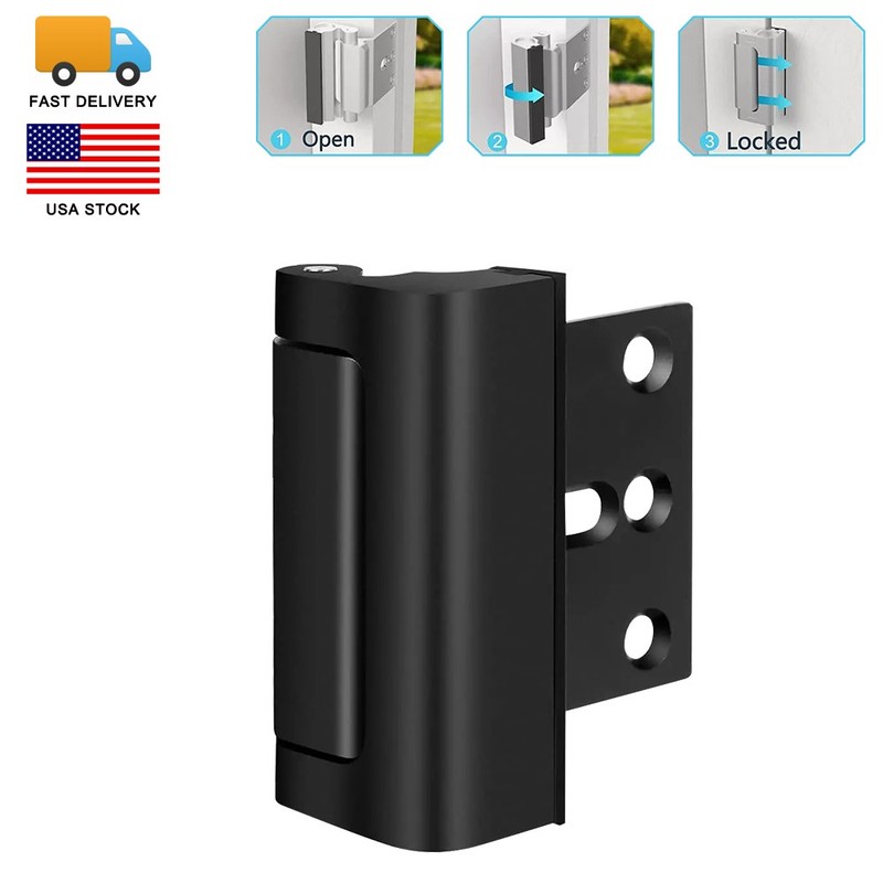 Home Security Defender Door Locks Safety Door Reinforcement Lock Easy Install