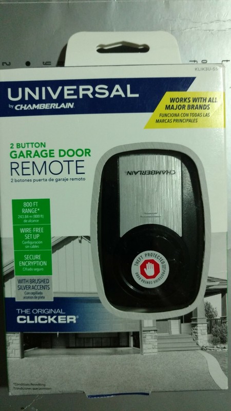 Universal Chamberlain 2 Button Garage Door Remote