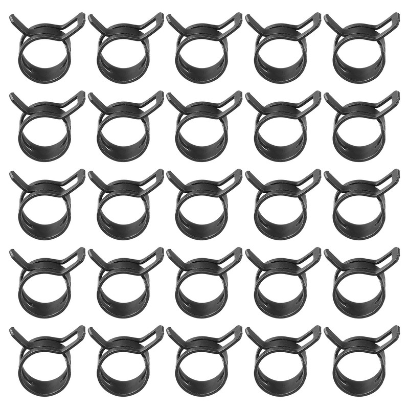 35 Pack Spring Band Hose Pipe Clamps for 12-13.6mm OD Hose, Black