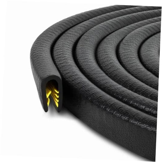 Edge Trim Black Large, Fits Edge 1/4 Inch, Length 10 Feet (3.05 Meter)