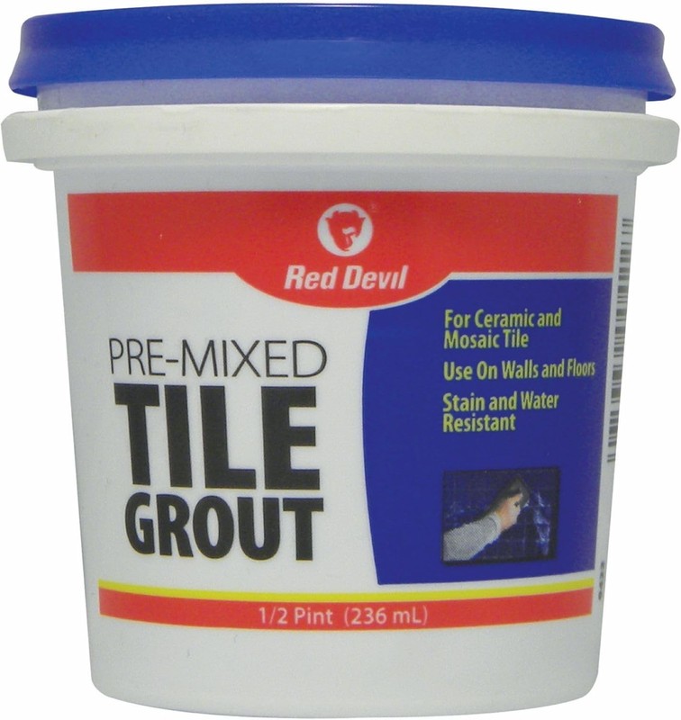 Red Devil 0422 Pre-Mixed Tile Grout for Ceramic Mosaic, Tile, Masonry, Wood