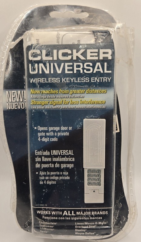 Chamberlain KLIK2U Clicker Universal Wireless Keyless Garage Door Opener Keypad