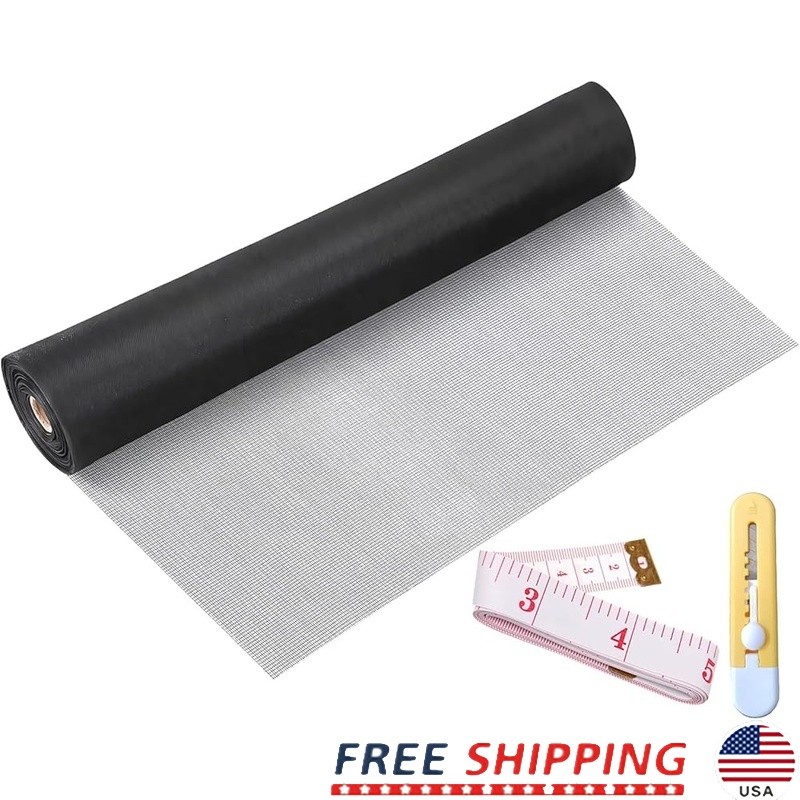 Window Screen Replacement Kit Durable Nano Screen Mesh High Toughness Repair DIY