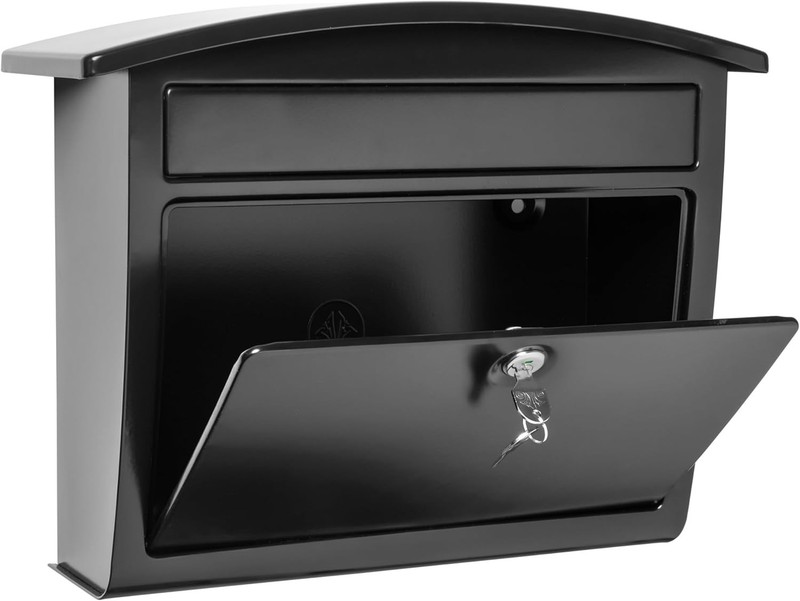 Architectural Mailboxes Dal Rae Galvanized Steel, Locking Wall Medium, Black New gallery