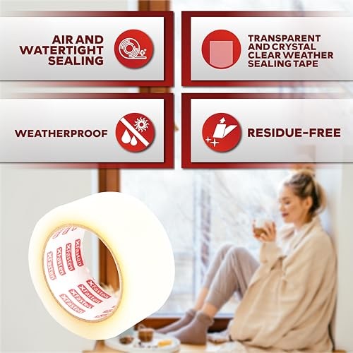 Window Tape for Winter 2-Inch x 30-Yards 1.5” 2-Inch x 30-Yards, 1.5-Inch Core gallery