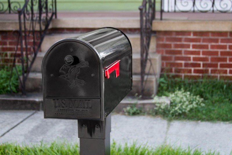 Mailbox Double Door Large Capacity Black Gibraltar OM160BEC Mailboxes Outback gallery