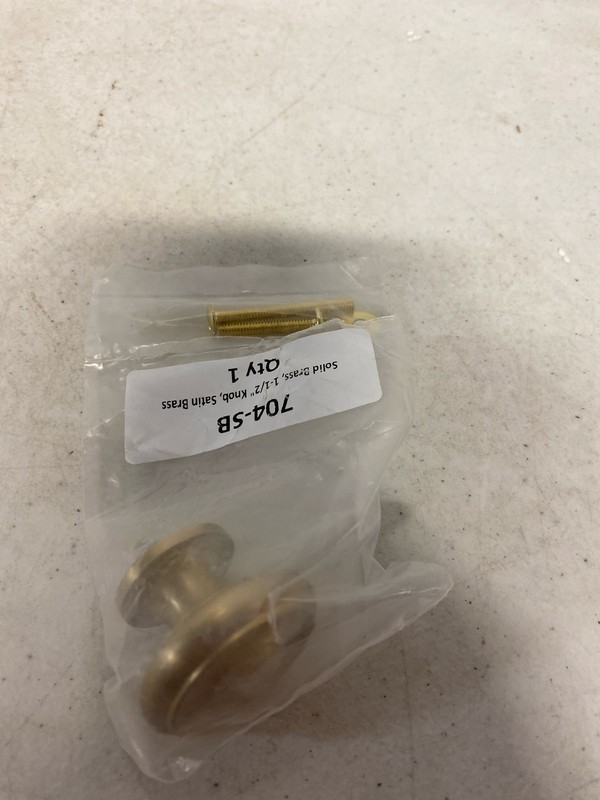 Schaub Colonial Collection 1-1/2 in. (38mm) Knob, Satin Brass – 704-SB