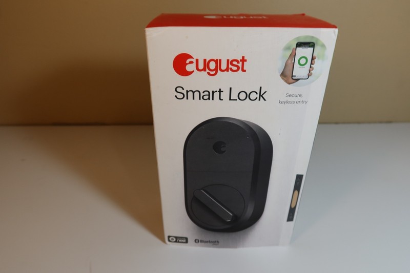 August Smart Lock Keyless Entry – ASL-3B Dark Grey NEVER USED!