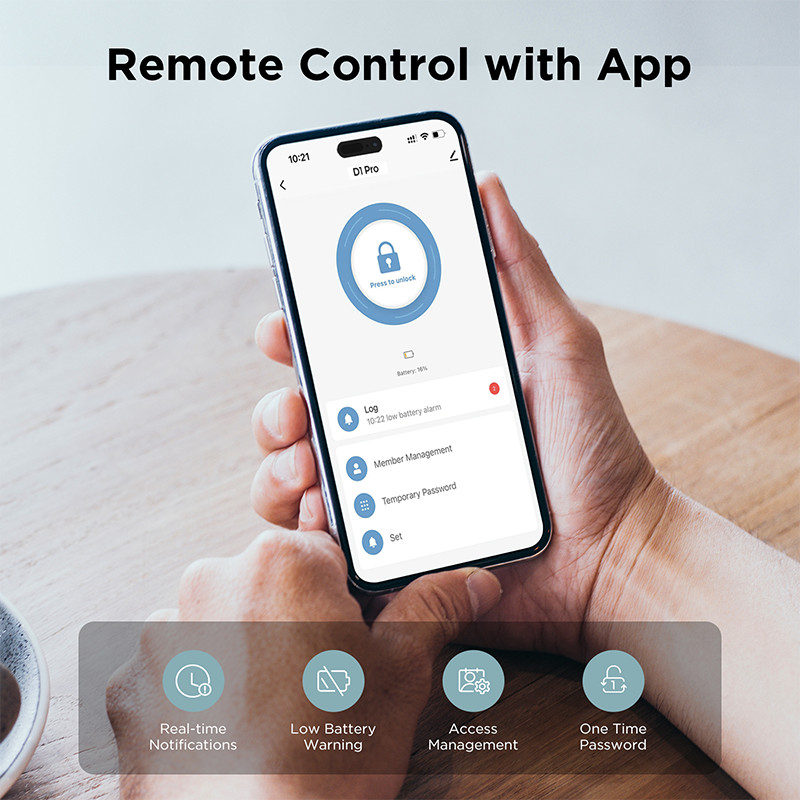 Security Keyless Smart Door Lock WiFi APP Plam Vein 6 Ways Unolck Auto-lock gallery