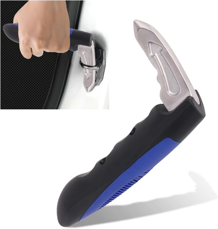 Car Handle Assist, Multifunction Auto Door Assist, Elderly & H Size: Blue 1 PC
