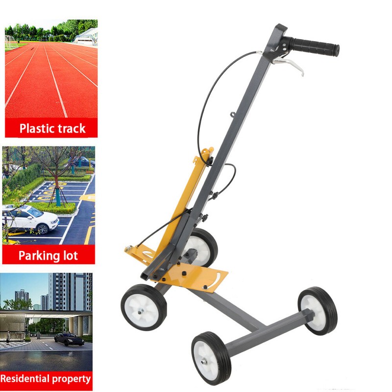 Manual Traffic Line Marking Machine Multifunctional Road Marking Vehicle 5-15cm gallery