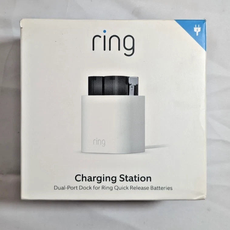 Ring Charging Station Kit for Quick Release Battery Pack of Ring Camera 5AT3S6