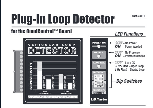 Elite AELD Plug-in Loop Detector Liftmaster Vehicle Gate Exit Safety Sensor gallery