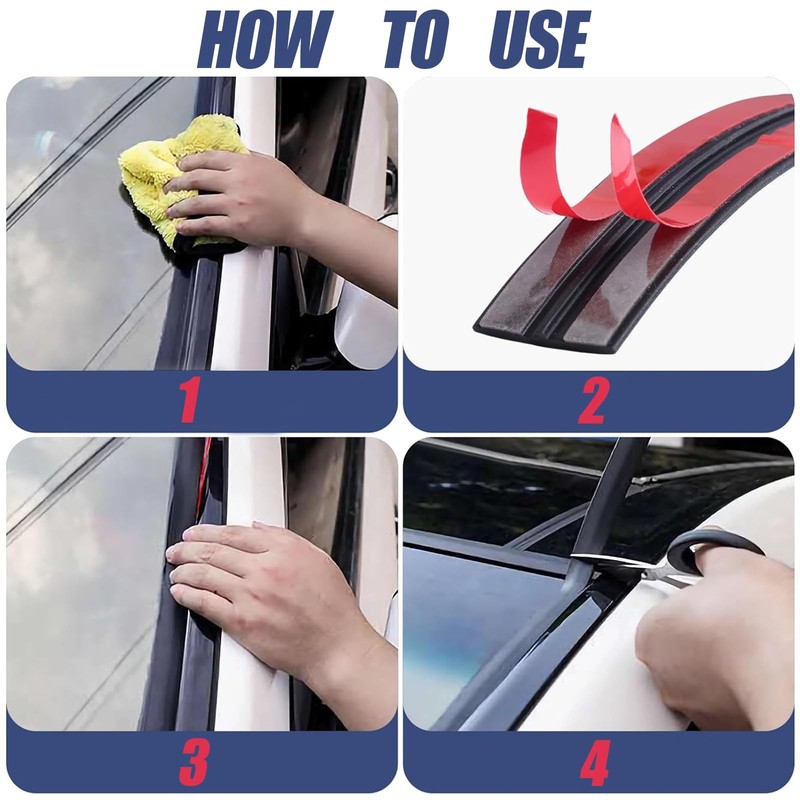 Car Weather Stripping 30MM - Windshield Rubber Seal for Car Front Rear Windsh... gallery