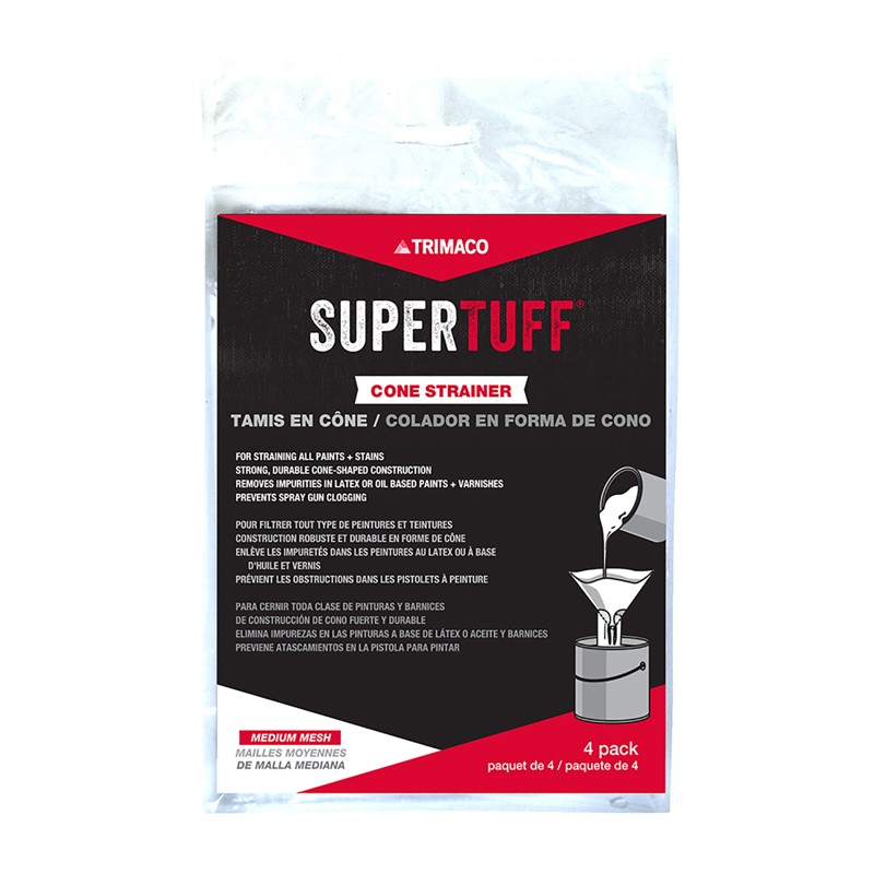 Trimaco 11101 Polyester SuperTuff Medium Mesh Bag Cone Paint & Saint Strainer