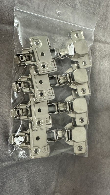 Berta, Set Of 4 - 110° Full Overlay Soft Closing 3D Frameless Cabinet Door Hinge gallery