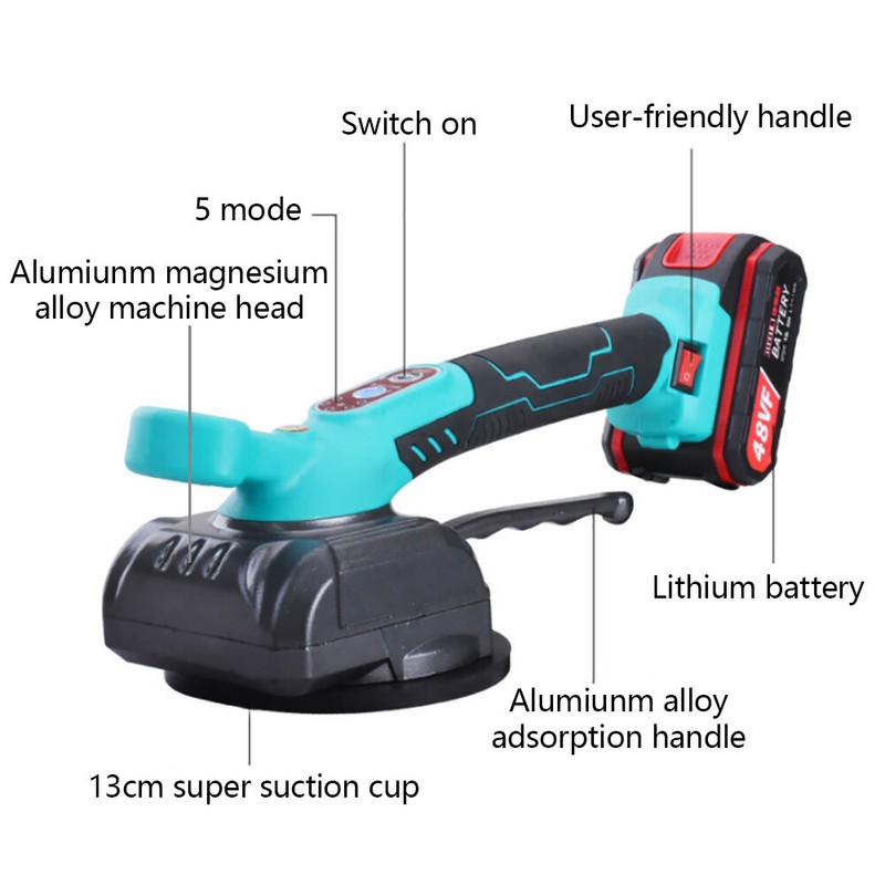 Tile Tiling Machine Vibrator Suction For Ceramic Floor Installation Grip handle gallery
