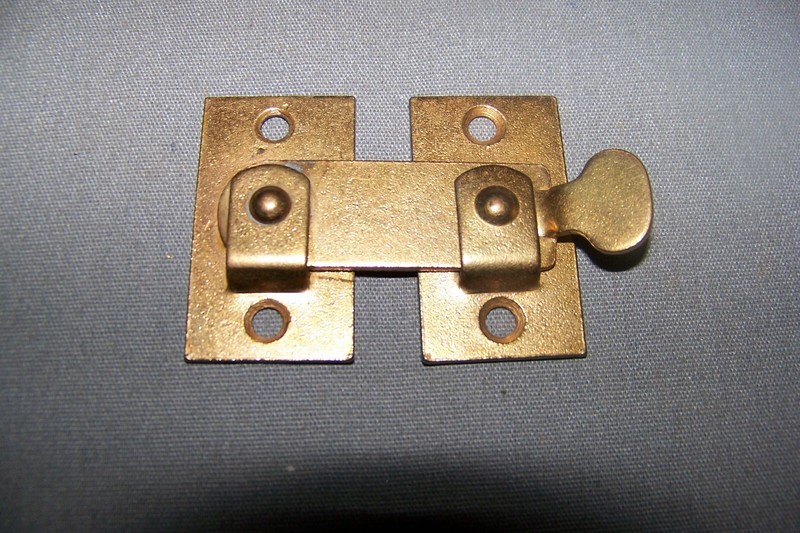 One, Small, Rose Brass Tone, Over Tin Or Metal, Latch With Keeper – SEE INFO
