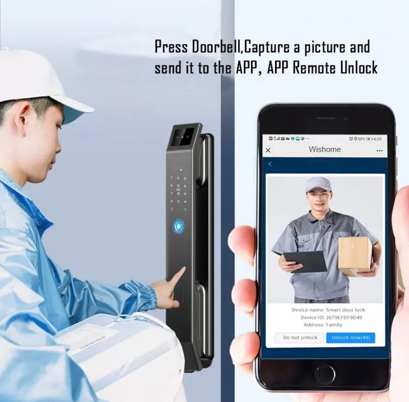 face recognition smart door lock Message Seller For Correct Lock Body Size For U gallery