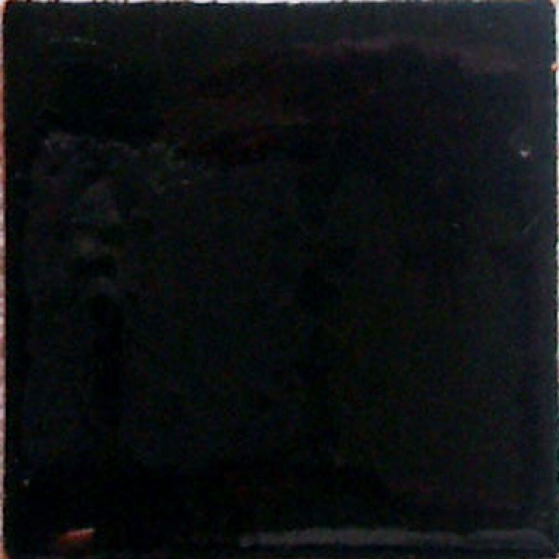 S#011) Mexican Tile sample Ceramic Handmade 4×4 inch, BLACK