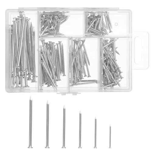 Hardware Nails Assortment Kit Wall Nails 4 Sizes Small Nails for Hanging gallery