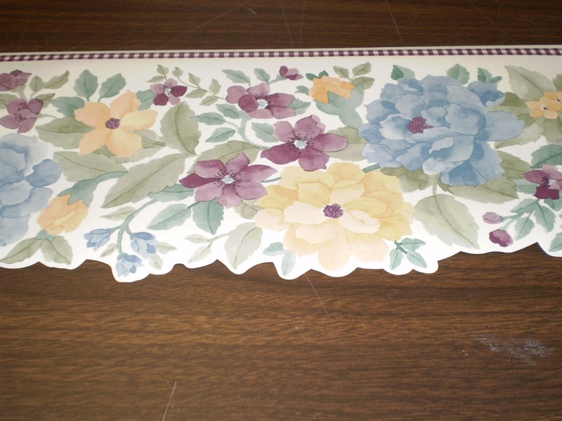 Laser Cut Multi-Colored Flowered Border by Brewster 124B29672DC gallery