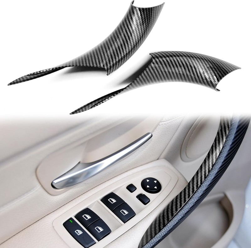 2PCS Door Handle Covers Left Front and Right Front Compatible with BMW 320, 328,