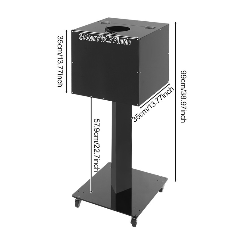 Floor Standing Donation Box with Lock, Key & Wheels for Versatile Use gallery