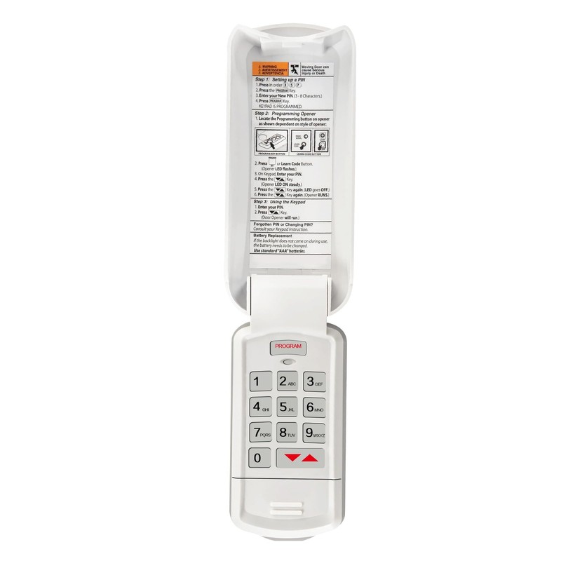 GK-R Wireless Keyless Garage Door Opener Keypad [3 1-Pack Keypad, White