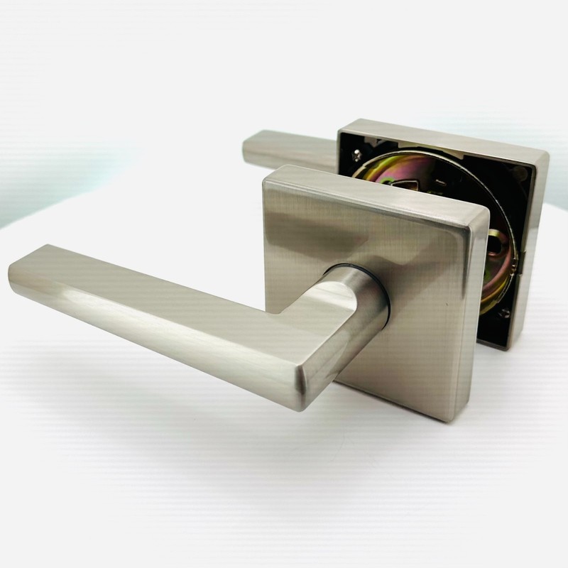 Satin Nickel 619 Passage Door Lever J10 Closet Non Locking Hall Interior Handle