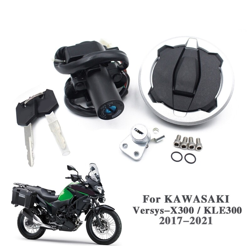 Easy to Install Lock Set Durable & Waterproof Lock Durable Fuel Caps for KLE300 gallery