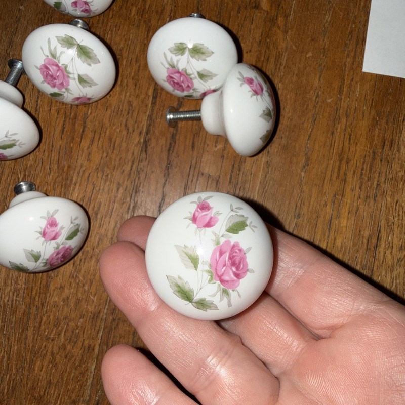 Eight Ceramic Drawer Knobs ￼