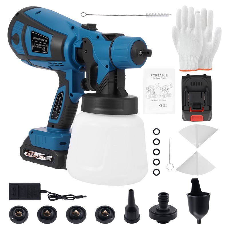 200W Electric Paint Sprayer Gun HVLP 280-850ml/min For Makita 21V Battery