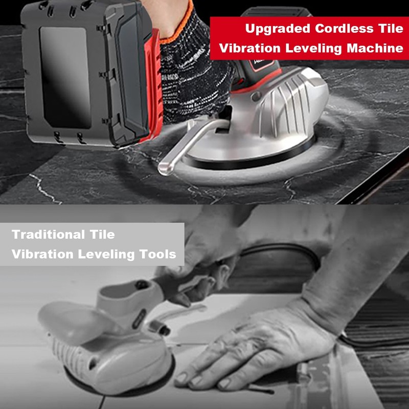 Tile Vibration Leveling Machine for Milwaukee 18V Battery , W/8 Adjustable Speed gallery