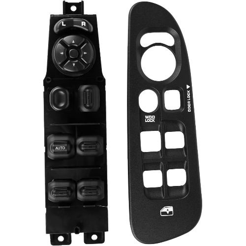 Driver Side Master Power Window Switch & Black Bezel Replacement for 2002-2010 R