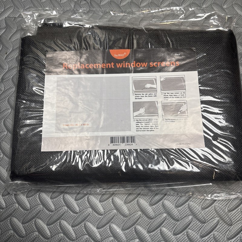 Window Screen Replacement Mesh (48″x197″) – Durable Fiberglass Screen