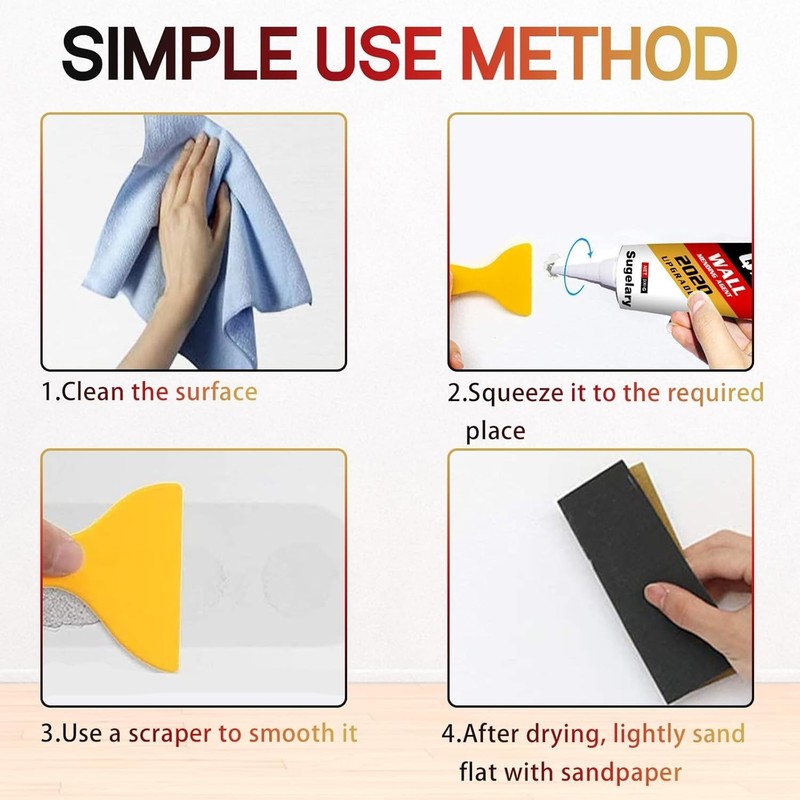Drywall Patch Repair Kit with Scraper, Wall Repair Paste, Wall Mending Agent ... gallery