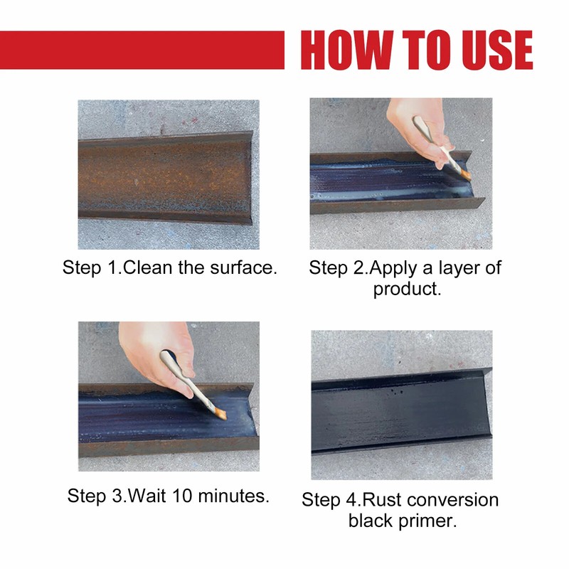 100ML Car Anti-Rust Chassis Rust Converter Water Based Primer Metal Surface Rust gallery