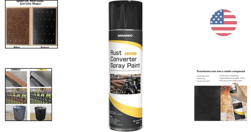 Protective Black Matte Rust Converter Spray Paint – 650ml, 15-17 Sq.ft Coverage gallery