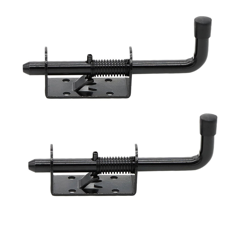 5 Inch Spring Loaded Latch Bolt, Heavy Duty Spring Loaded Latch Pin Door Lock,1/ gallery