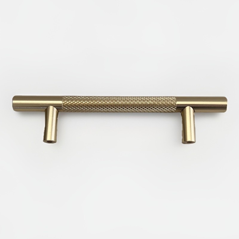 Sapphire Delta Series 3-3/4″ Modern Textured Gold Cabinet Handle/Pull Pack Of 10