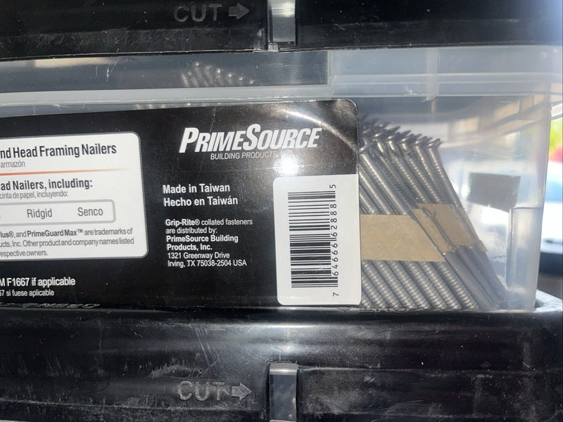 Grip Rite Collated Framing Nails 2 3/8” x 0.120” 30 Degree Stainless Steel 1000 gallery