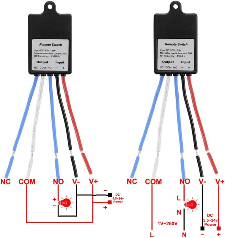 Mini Wireless Remote Control Switch DC 6V 12V 24V 36V 60V 1 Channel RF Relay gallery