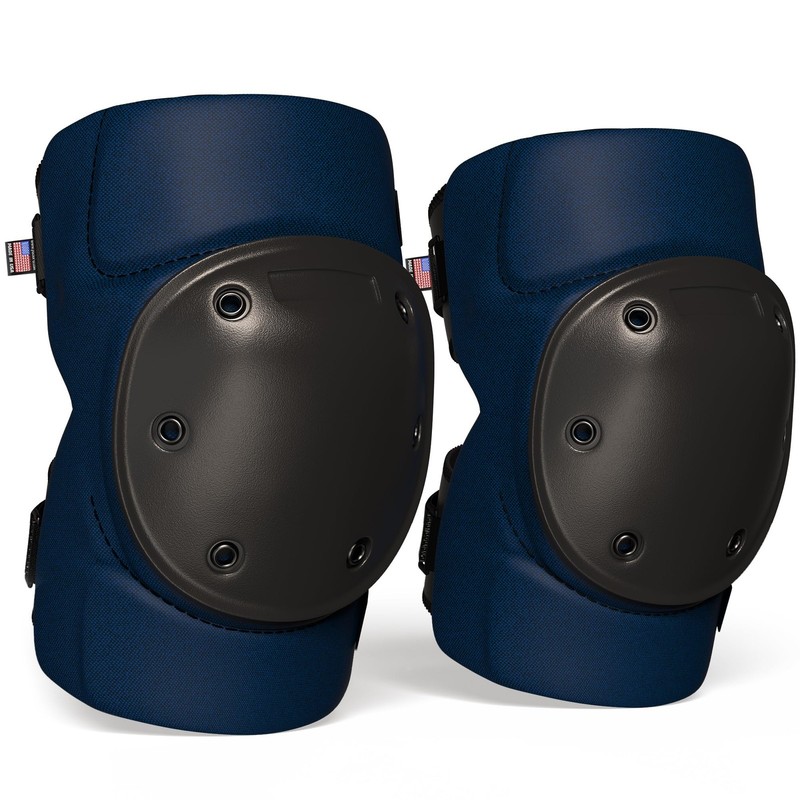 Paclord Pro Tactical Style Multi-Level Protection Knee Pads Medium Size Navy