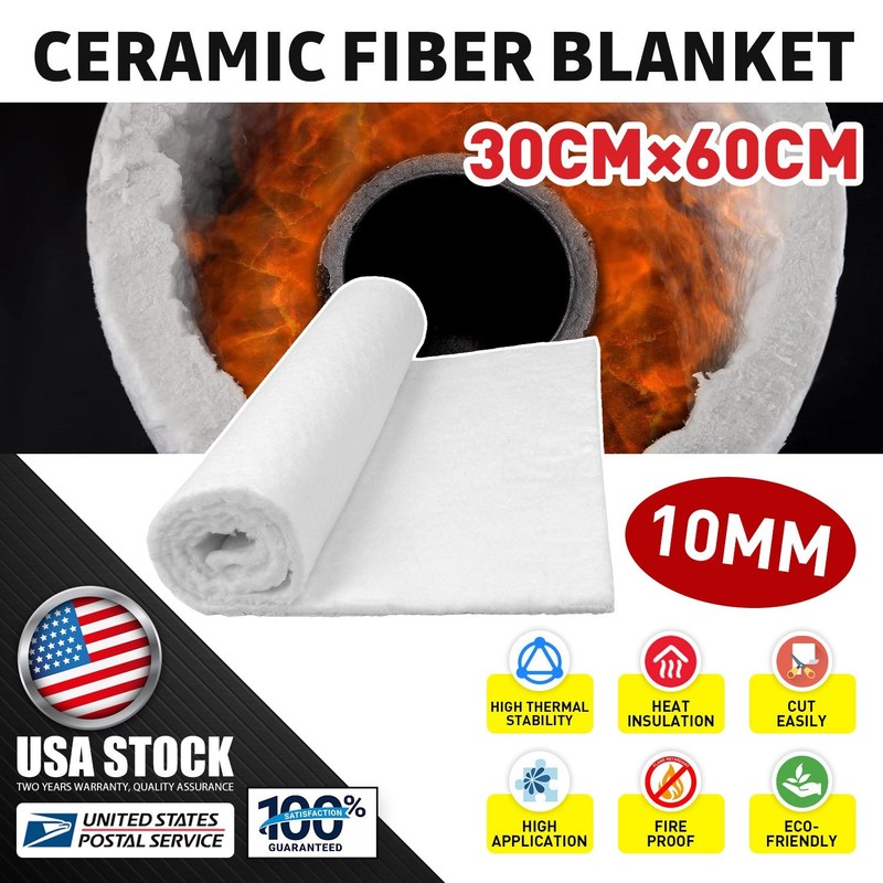 Durable Ceramic Fiber Insulation Mat apply to Wood stove baffle insulation 10mm