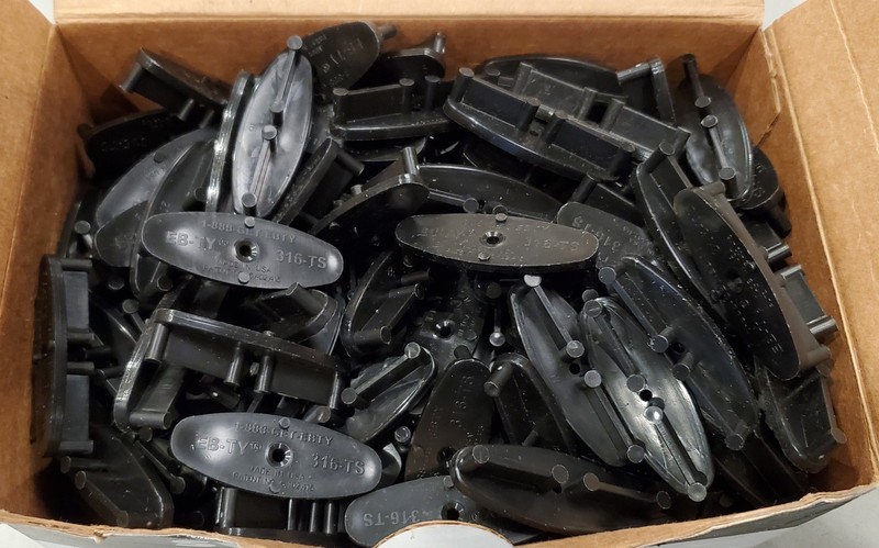 Simpson Strong Tie EB-TY 3/16″ Hidden Deck Clips. Lot of 525 Clips. No Screws