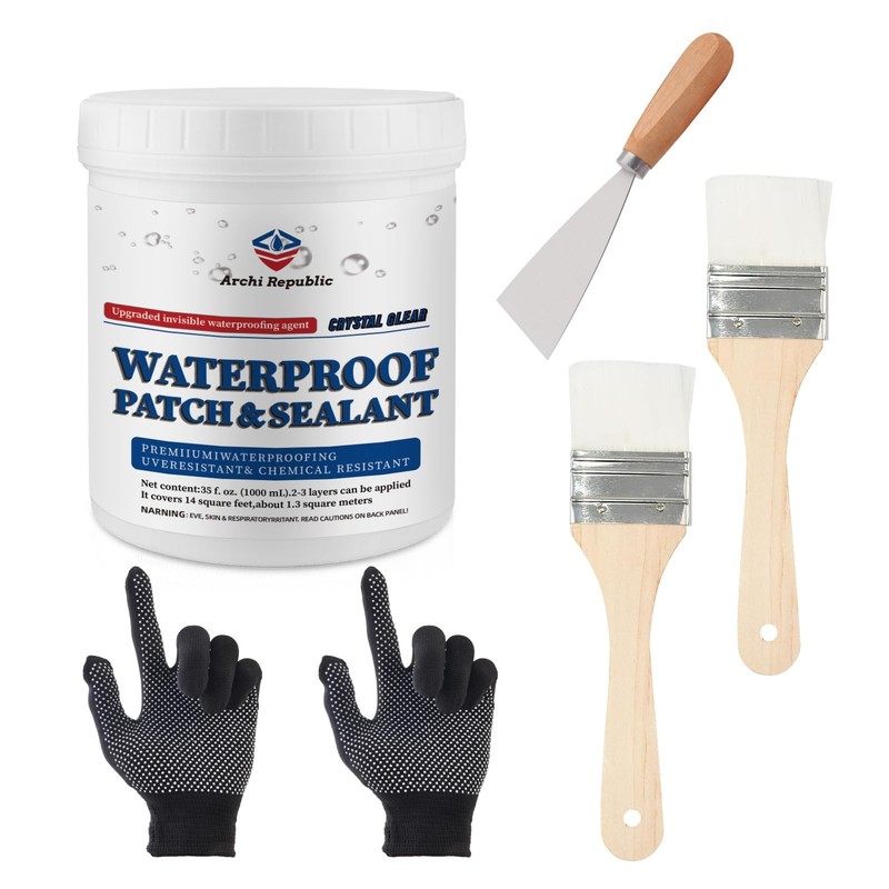 Upgraded Invisible Waterproof Agent Clear as Crystal, Transparent clear